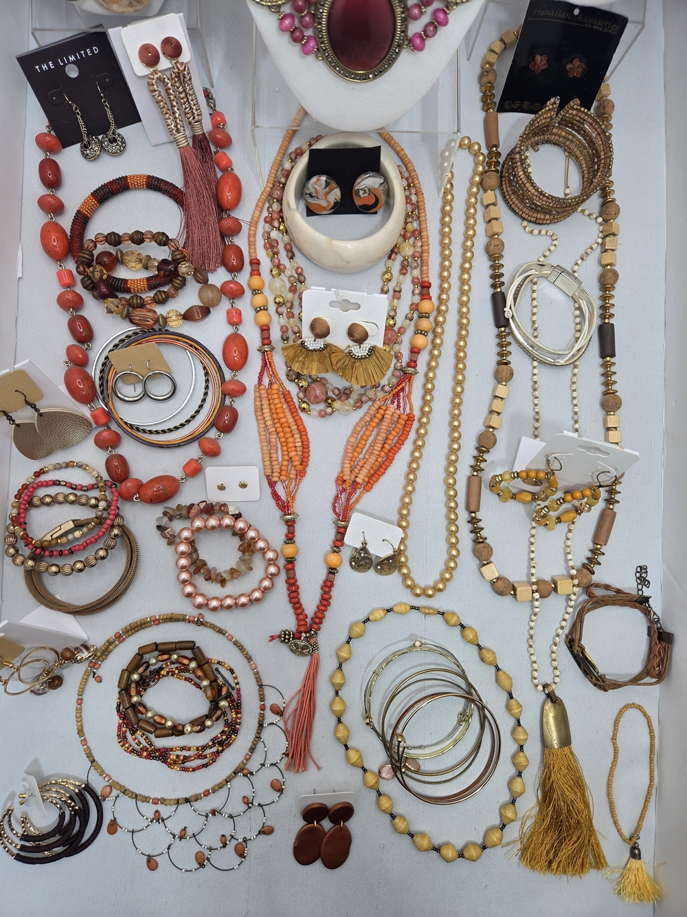 HUGE ​48pc Vintage & Modern Jewelry Lot CHICO'S LIMITED BPD Necklaces Earrings - Picture 5 of 16